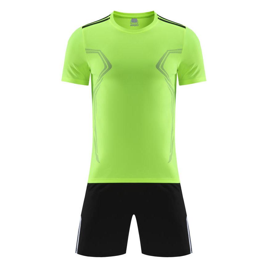 Football Jersey Short-sleeved Suit Mens and Womens Training Jerseys Running Fitness Athleticwear Breathable Printing Childrens Competition Jersey