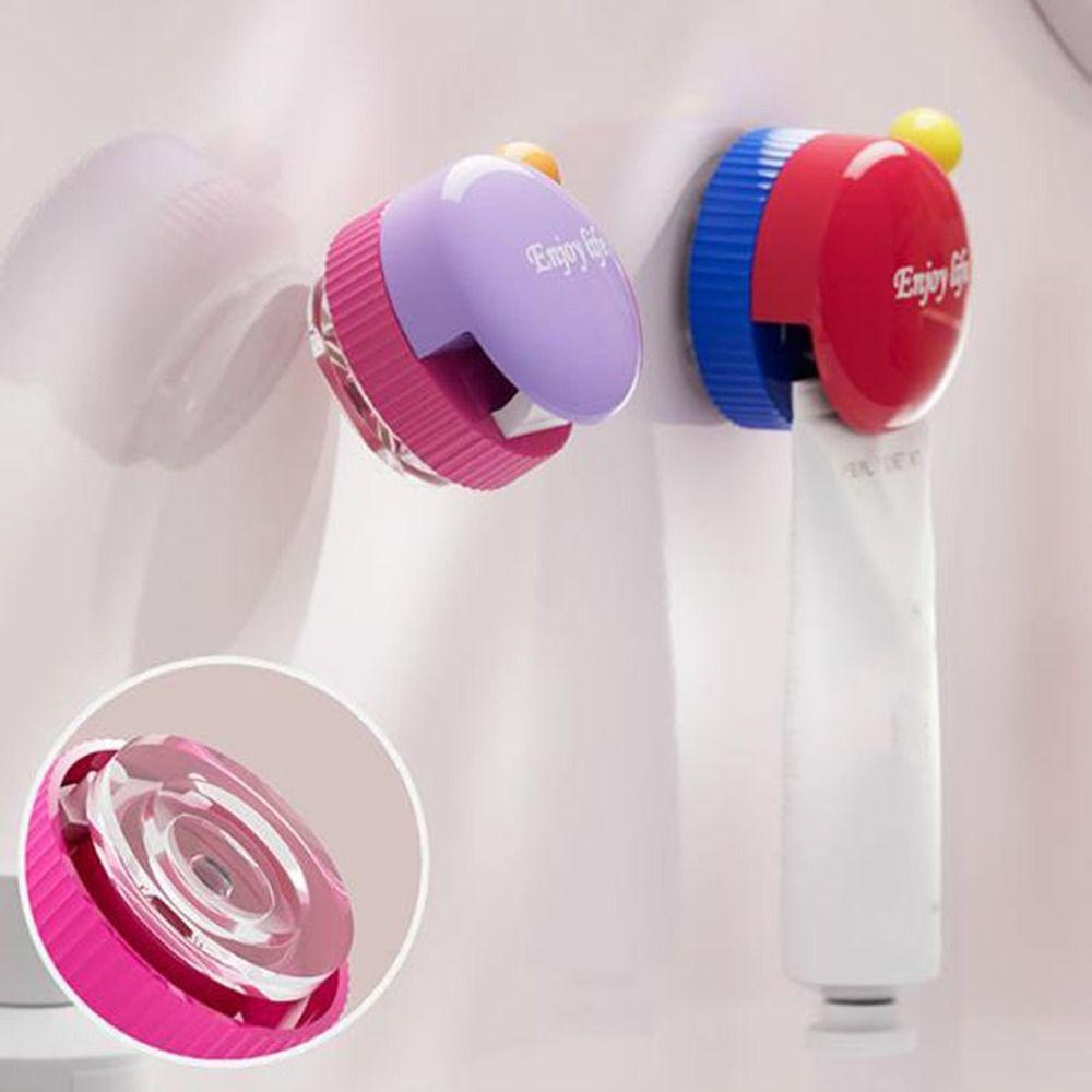3 Stück Wandmontierter Saugknopf Zahnpasta Aufbewahrungsregal Kunststoff Gesichtswaschmittel Aufbewahrungsclip für Zuhause