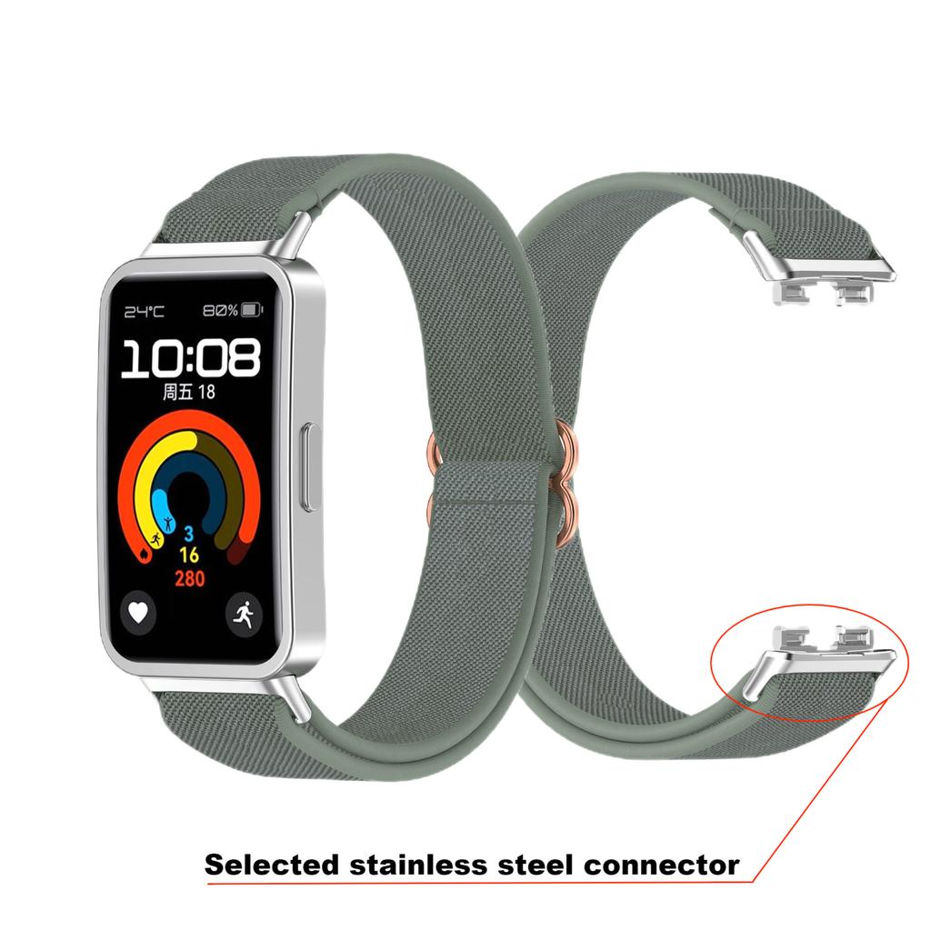 Nylonový pletený řemínek Pro Huawei band 10 9 8 NFC řemínek Elastický náramek na hodinky Pro Huawei band10 9 8 NFC kryt doplňky