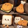 Chicken Hamburger Creative Leg On Toast Plush Toy Cute Girl Sleeping Cushion