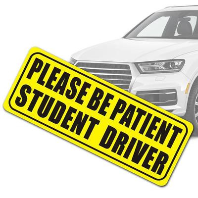 Novice Drivers Stickers Reflective Student Drivers Magnetic Stickers Important Road Safety Warning Signs For New Drivers