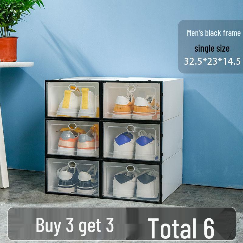 Foldable Transparent Shoe Box - Space-Saving, Dustproof & Moisture-Proof Storage Solution