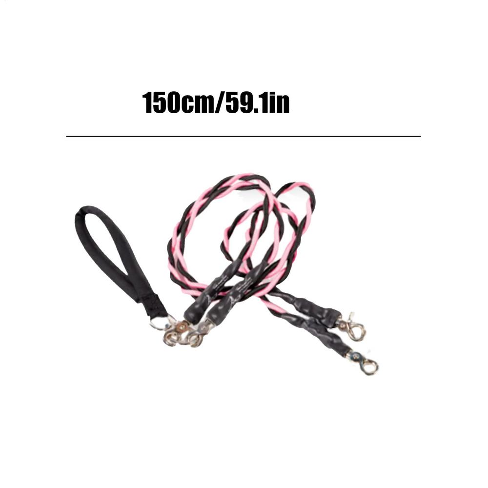 Double Dog Rope Padded Handle Heavy Duty Cable Walking Double Cable For Two Puppy For Small Medium Large Breed Puppy Walking