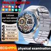 2026 Nuovo Preciso Lipidi Sanguigni Schermo AMOLED da 1,43" Smartwatch per la Salute ECG Acido Urico Pressione Sanguigna Chiamata Bluetooth Smartwatch Compatibile Android/iOS