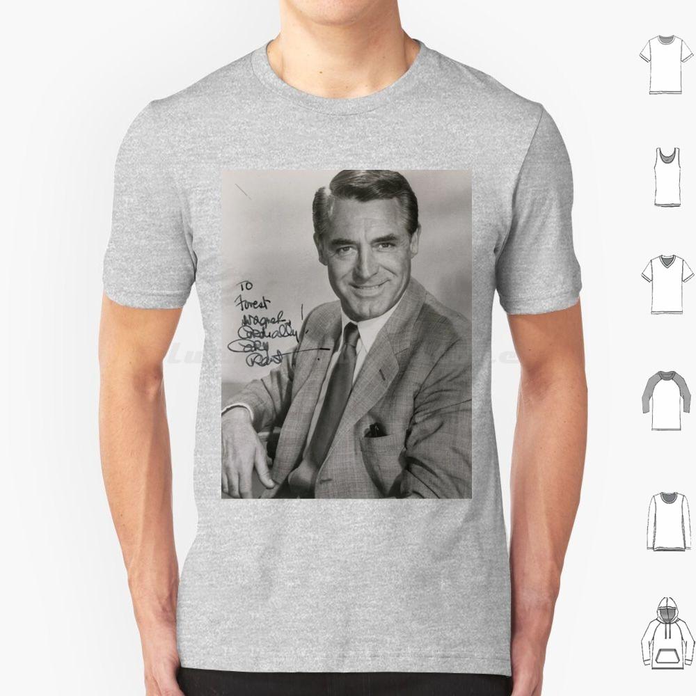 Cary Grant Autograph T Shirt Men Women Kids 6xl Cary Grant Actor Movie Film Celebrity Vintage Classic Star Famous Hollywood S