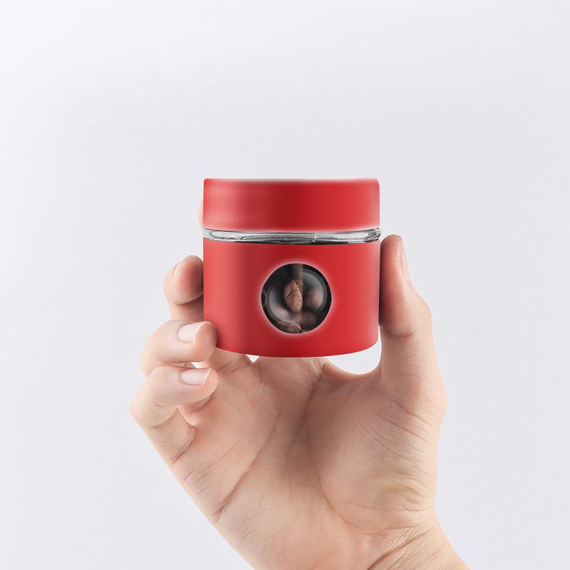 Герметичная стеклянная банка для хранения кофе и чая из нержавеющей стали 304