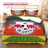 RasenBallsport Leipzig Pattern Bedding Quilt Set  Home Decoration  Gift (1 * duvet cover + 2 * pillowcase  without core)