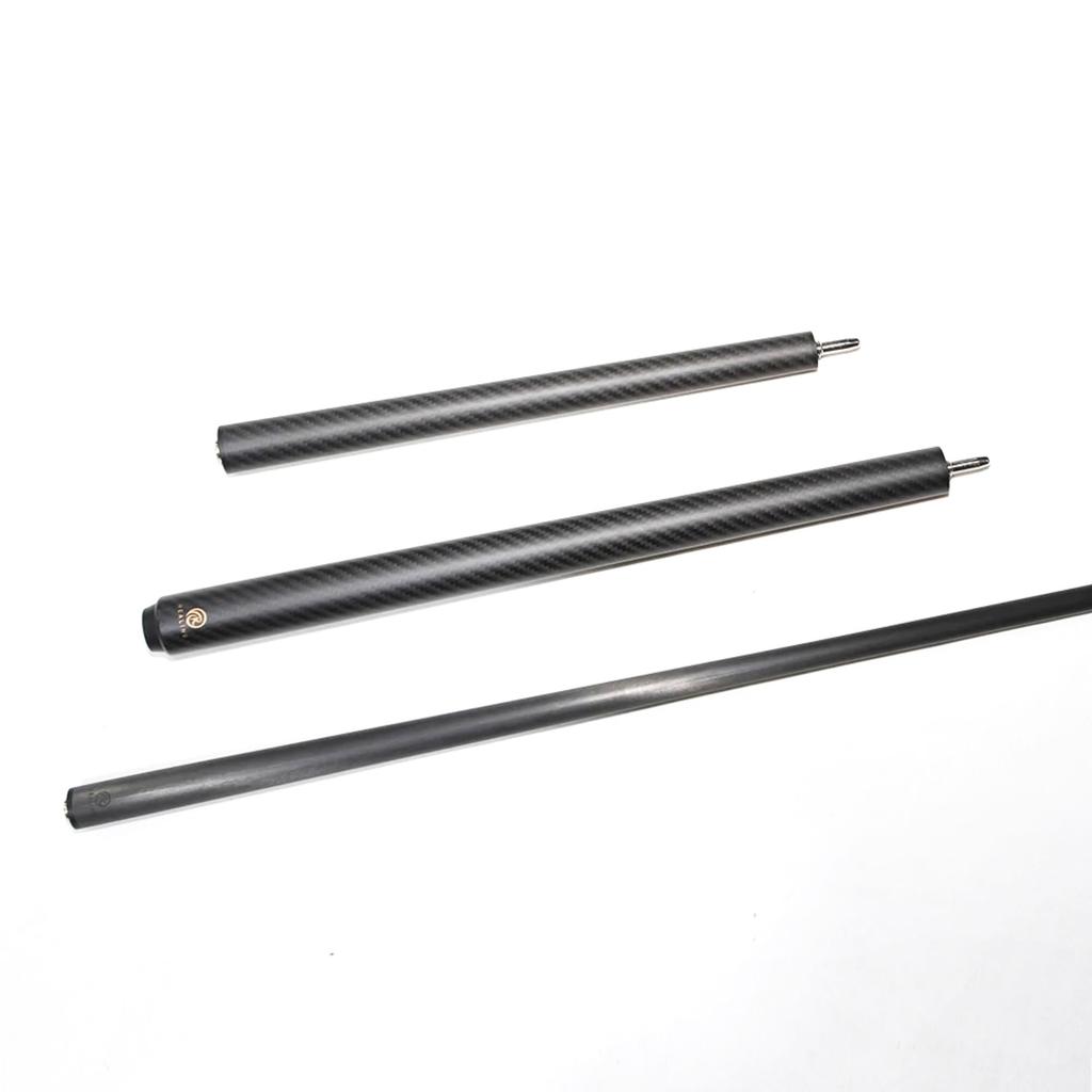 KHEALING Billiard Cue Carbon Black Electric Wood Leather Head PVC Black Electric Wood Point Angle T 700 Carbon Fiber 58 Inch Billiard Supplies Joint