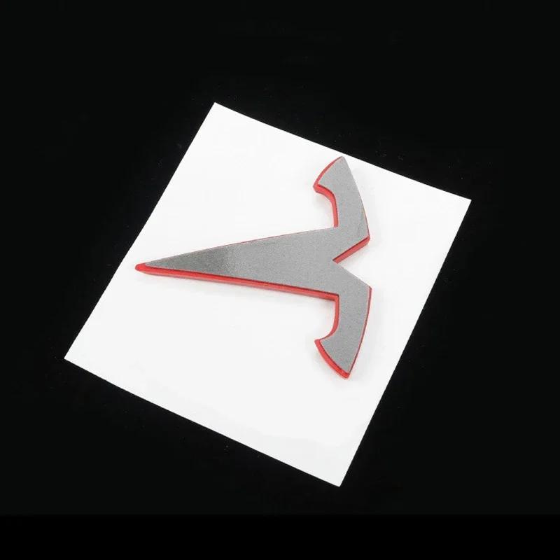 Lega Metallica Emblema Cofano Anteriore Auto Bagagliaio Posteriore Adesivo 3D per Tesla Model 3 ModelY Distintivo di Ricambio Auto Accessori di Modifica