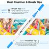 Ohuhu Art Markers Dual Tips Line Marker Set WaterColor Pen Coloring Water Color Brush Fineliner Painting Drawing School Supplies