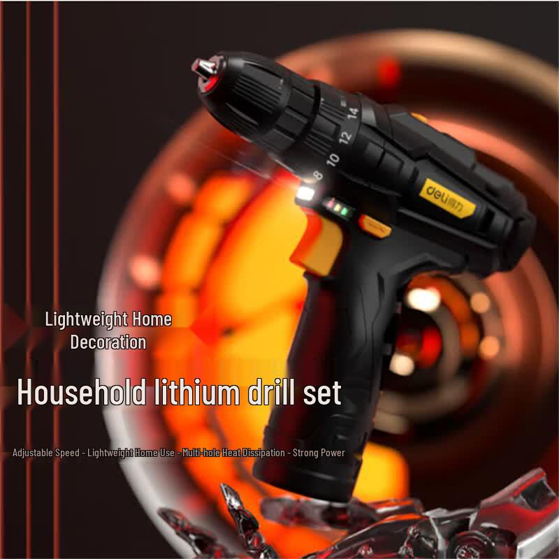 Deli 28-Piece Cordless Drill & Tool Set