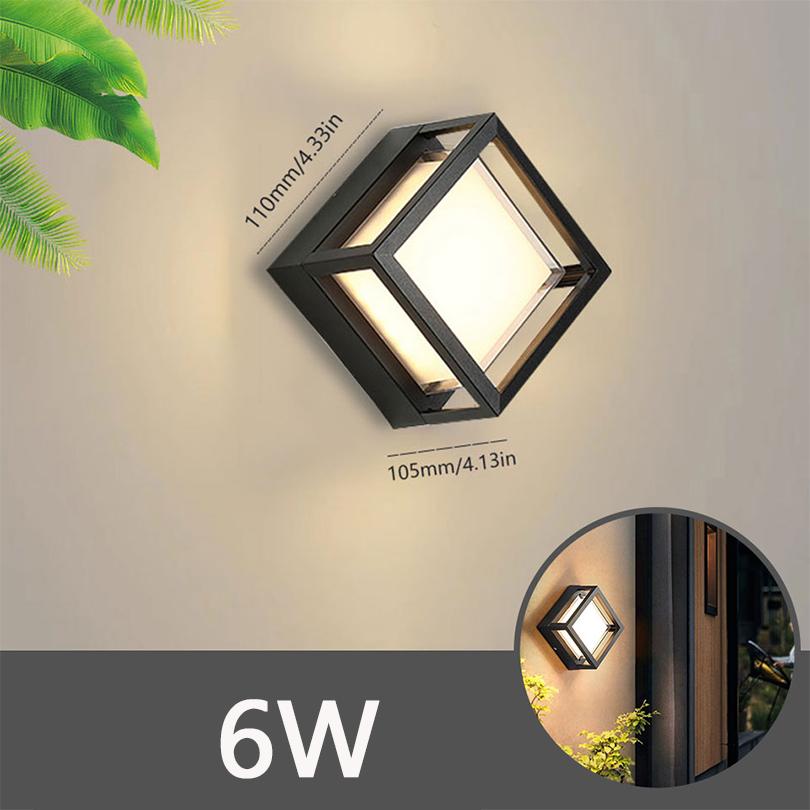 Waterproof Wall Lamp LED Bedroom Living Room Lamp Home Outdoor Lighting Circular Moon Lamp Wall Decoration Creativity 90-265V
