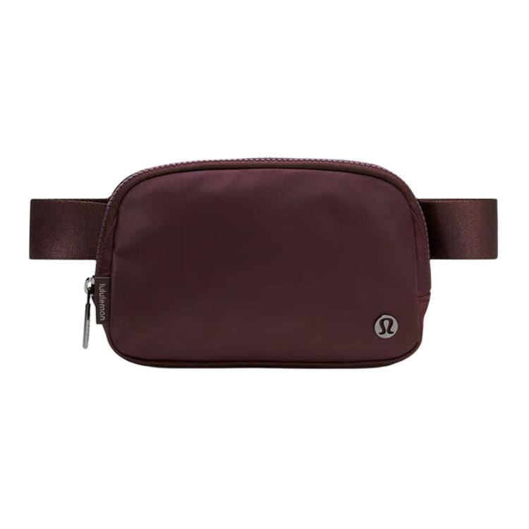 Lululemon Everywhere 1L Logo Zip Nylon Waist Bag Unisex Waist Bag Plum LU9AX2S-068585 Plum