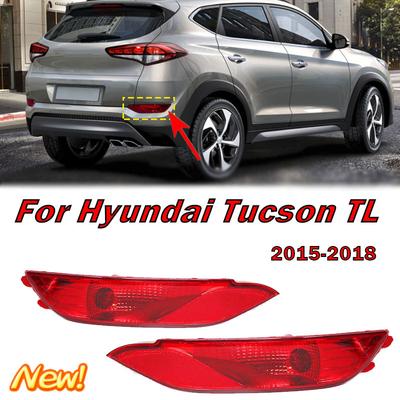 Rear Bumper Reflector Light Brake Stop Taillight Fog Warning Lamp Lens Car Accessories For Hyundai Tucson TL 2015 2016 2017 2018
