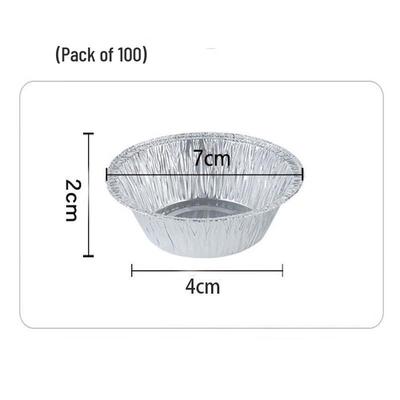ZISIZ Einweg-Aluminiumfolien-Eierkuchenförmchen