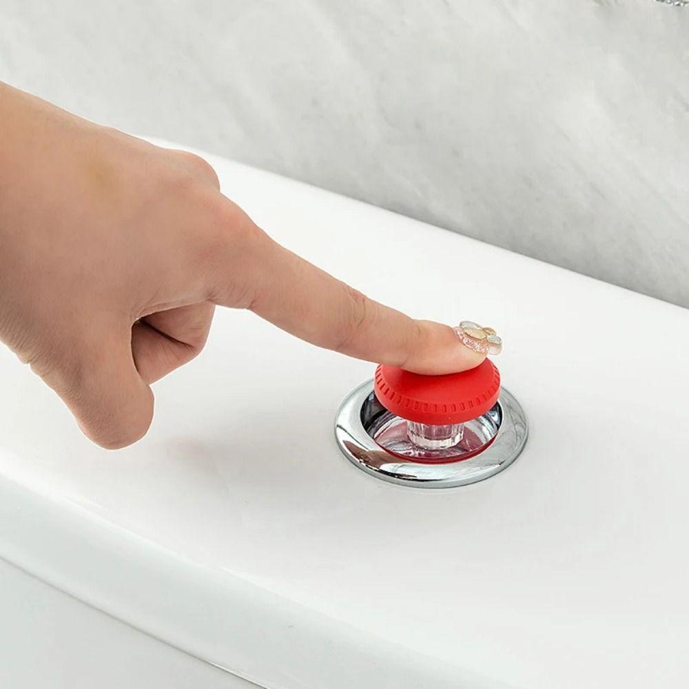 2pcs Nail Protector Toilet Presser Labor-saving Water Press Flush Button Room Decor