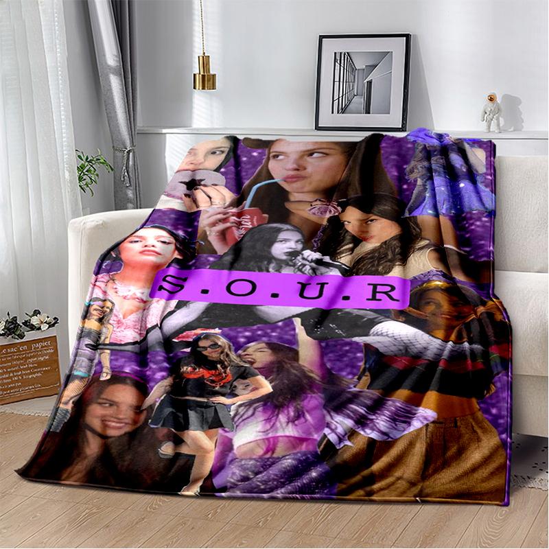 OR Olivia Rodrigo SOUR GUTS 3D Singer Soft Flannel Blanket for Beds Bedroom Sofa,Throw Blanket for Cover Gift Office Picnic