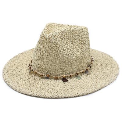Ethnic Style Straw Hat Children's New Big Brim Straw Hat Showing Face Small Seaside Sunshade Sunscreen Hat