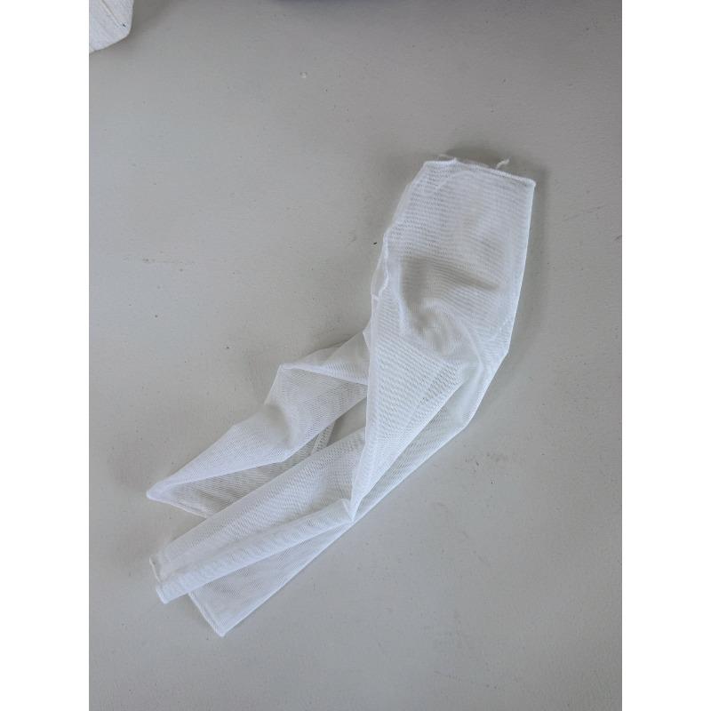 Summer Breathable Mesh White Socks for Children, Plain Color, Mid-calf Ankle Socks, Half-length Socks 1 pair белый