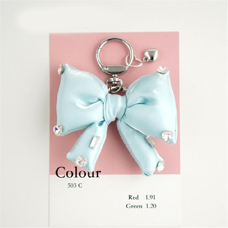Practical Rhinestones Butterfly Bowknot Key Holder Sturdy Alloy Designs Decoration for the Fashionable Individual