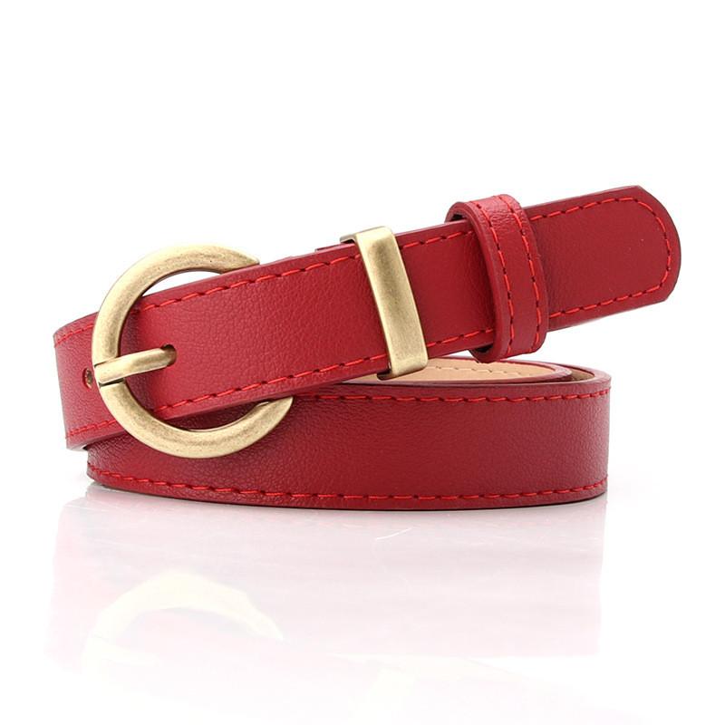 Ladies Stylish Pu Waist Belt With Metal Pin Closure For School And Leisure Styles