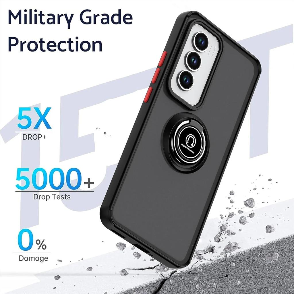 Kickstand Armor Matte Case For Realme C75 4G Realme 14x 5G Cover Ring Magnetic Stand Holder Shockproof Coque Fundas