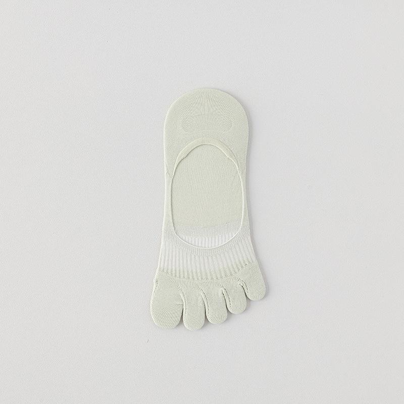 Five-finger Socks, Women's Boat Socks, Summer Thin Modal Mesh Breathable Invisible Toe Separation Socks, Solid Color Toe Ankle Socks