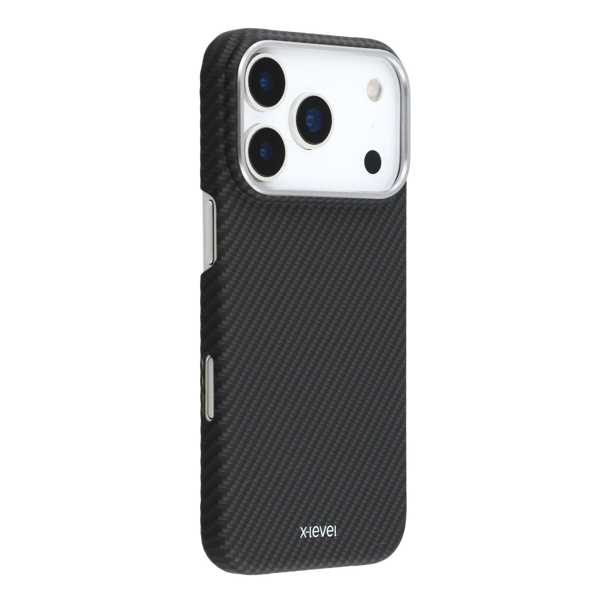 

X-LEVEL For iPhone 17 Pro Case Carbon Fiber Texture Hard PC Phone Cover Anti Shock A
