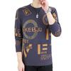 Hot Sale, Men's Personality Hot Diamond Fleece Thickened Crew Neck Sweater, Knitted Thread Sweater