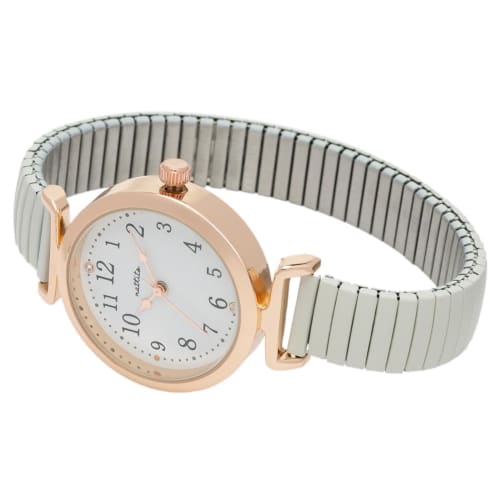 Fieldwork Women's Analog Watch with Metal Band and Bellows, Stainless Steel, 5 ATM Water Resistance, WP Nadi White, MKJ3015-1