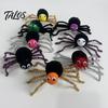 Kids Halloween Gift Ideas Spider Hair Clips for Girls Women, Cute Furry Barrettes, Stage Performance Ornaments Tinsel Fluffy Pom Accessory Parties