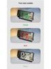 Dual Projection Alarm Clock with Temperature Display - Large LED Mirror Screen and Luminous Display