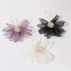 Holiday Wind Fairy Fabric Flower Earrings Mori Earrings Female Fashion Temperament Fresh Earrings.