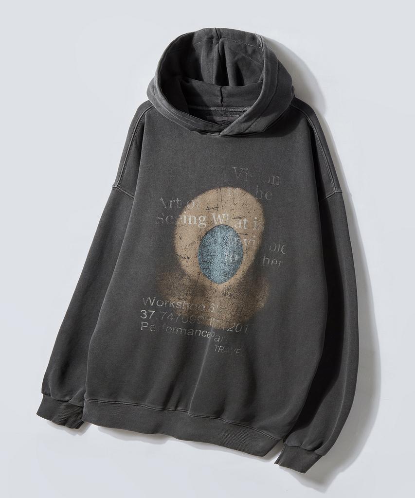 Vision Art Pigment Hoodie Black Charcoal