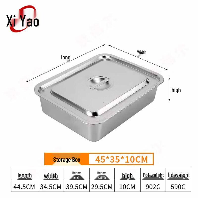 Stainless Steel Rectangular Food Storage Container