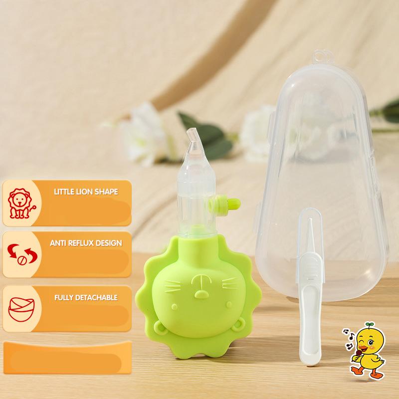 Dora Doobie Baby Nasal Aspirator Set Baby Booger Snot Cleaning Cartoon Nasal Aspirator Tweezer Set