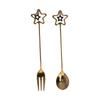 Innovative Pendant Spoon Multipurpose Stirring Dessert Fork for Wedding Kitchen HotelStar Shaped