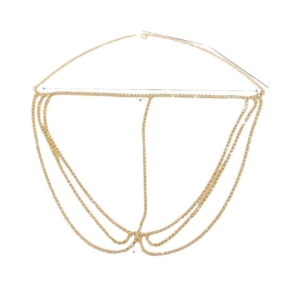 Luxury Rhinestone Forehead Chain & Multi-layer Tassel Hair Accessory for Brides