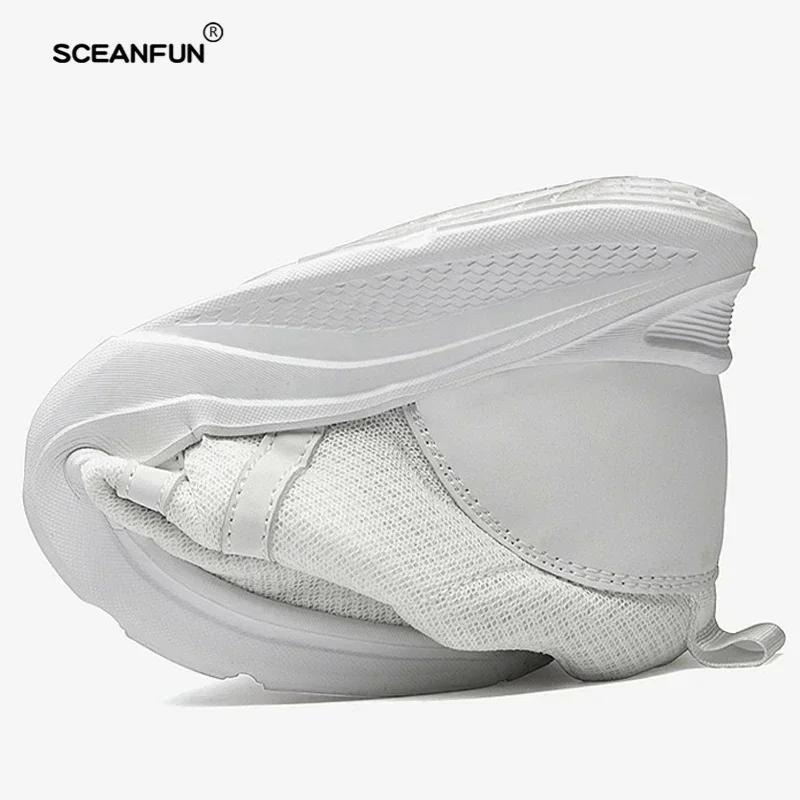 Genuine Leather Elevator Shoes Height Increased Shoes For Men Sneakers Increasing Shoes Man Shoes Breathable 6-8Cm Heightening