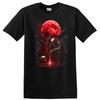 Red Skull Knight T Shirt Gothic Fantasy Art W/ Full Moon Tee