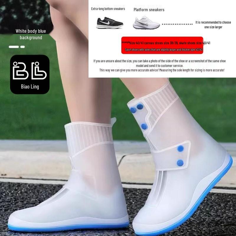 Men's & Women's Non-Slip Waterproof High-Top Overshoes for Rainy Days and Mountaineering