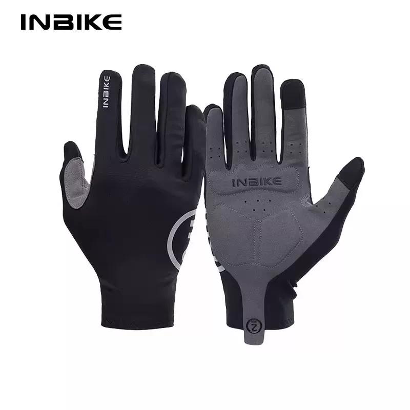 Inbike Cycling Gloves Spring and Summer Half Finger Shock Absorption Non Slip Outdoor Sports Road Bicycle Short Finger Men and Women