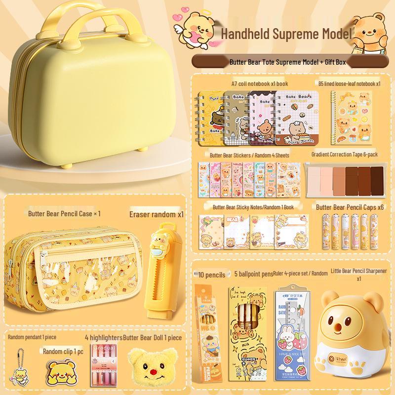 Butter Bear Stationery Set: Creative Back-to-School Gift for Kindergarten and Primary Students