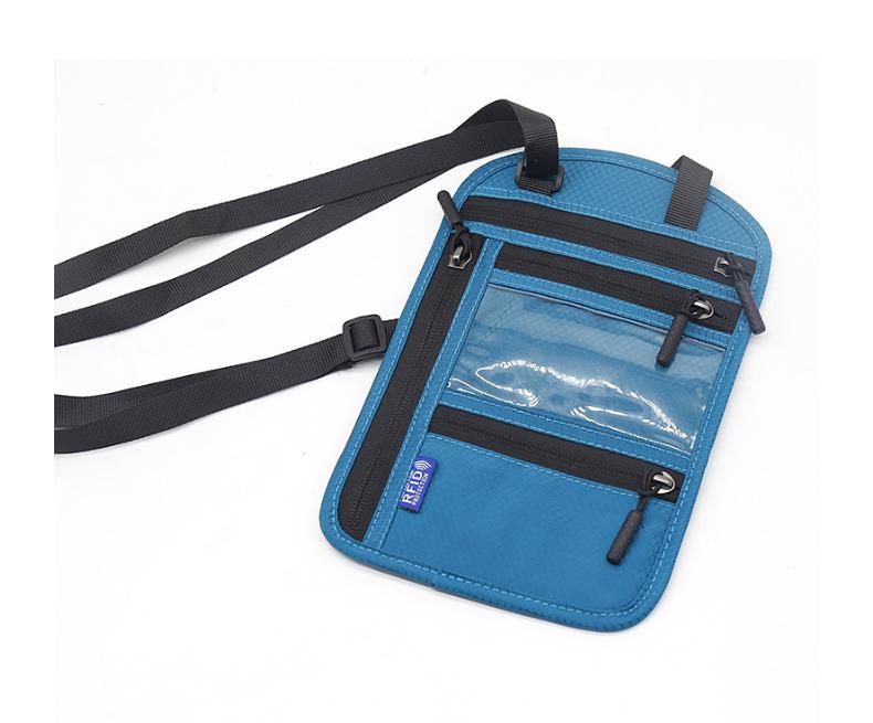 Borsa Passaporto Multifunzione RFID da Collo e Spalla con Protezione Documenti
