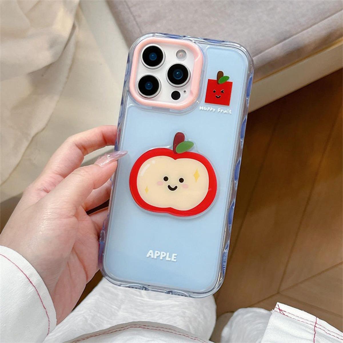 

Wave Jelly for Apple Phone Case Transparent for IPhone14 Creative Three-dimensional Fruit Cartoon Girls Cute Phone Case For iPhone 14