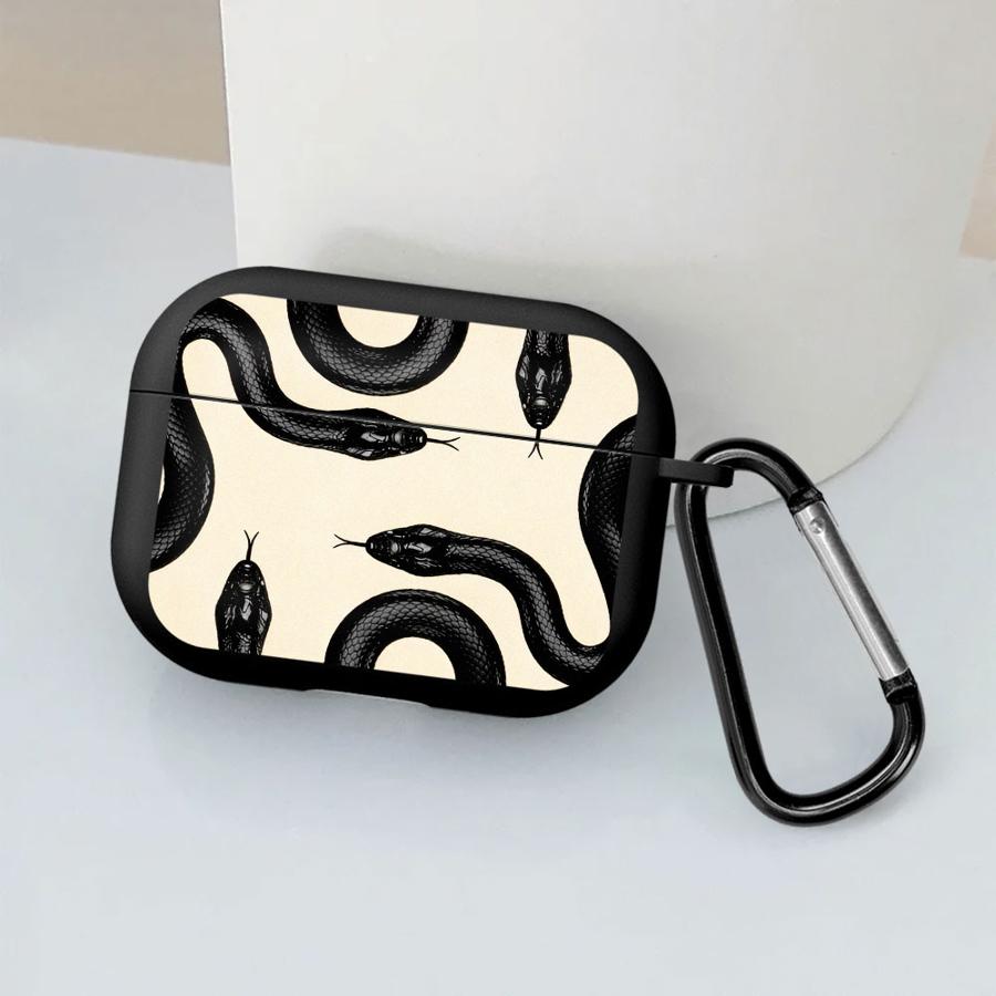 Metal Snake Earphone Cases Cover Case For Airpods 4 2 Pro3 3 1 Pro Pro2