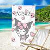 1pc Kuromi9 Beach Towel with Custom Name, Beach/Swimming/Bath/Picnic/Camping Towel, Suitable for Seaside Beaches