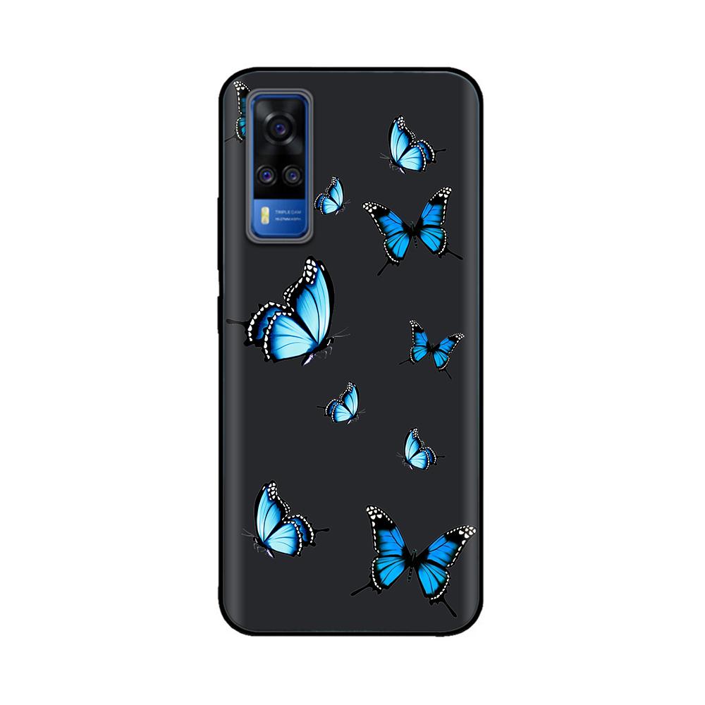 Für vivo Y31 2021 Hülle Weiche Schwarze Silikon Rückabdeckung Fundas Für Vivo Y51a Y51 2020 Dezember V2030 Y 51 VivoY31 V2036 Handyhülle