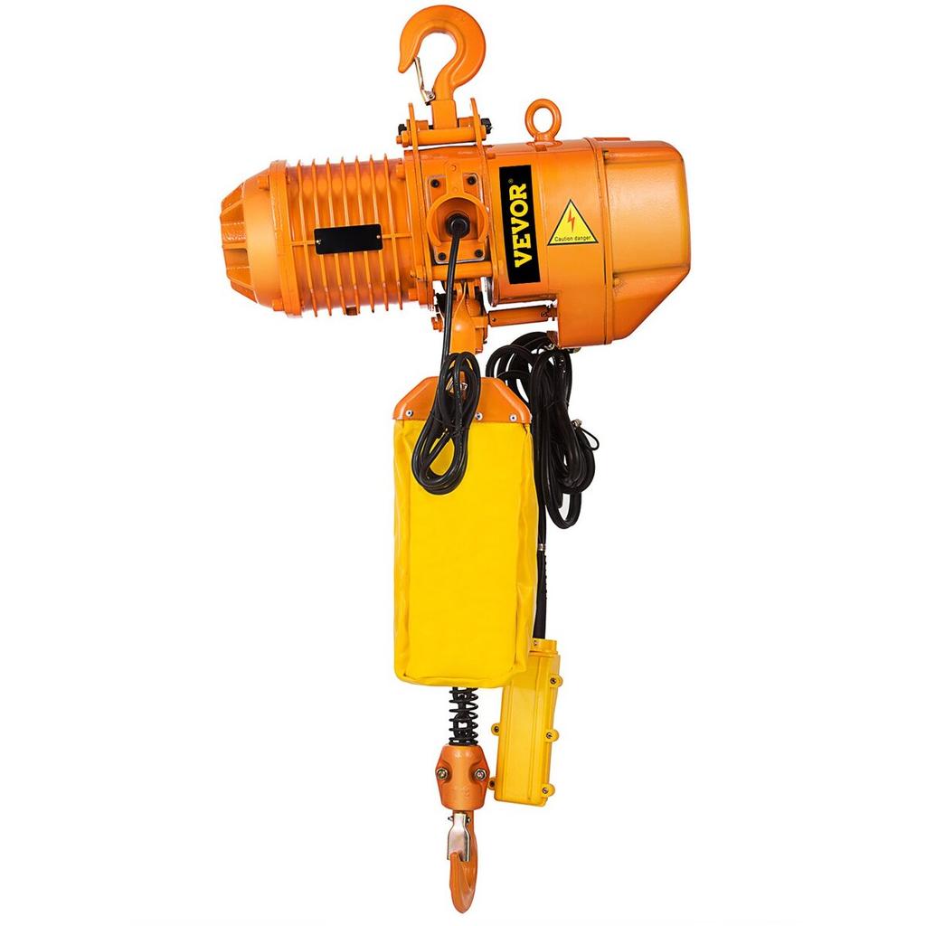 Electric Chain Hoist Single Phase Crane Hoist 2200 lbs Load 13 ft Lifting