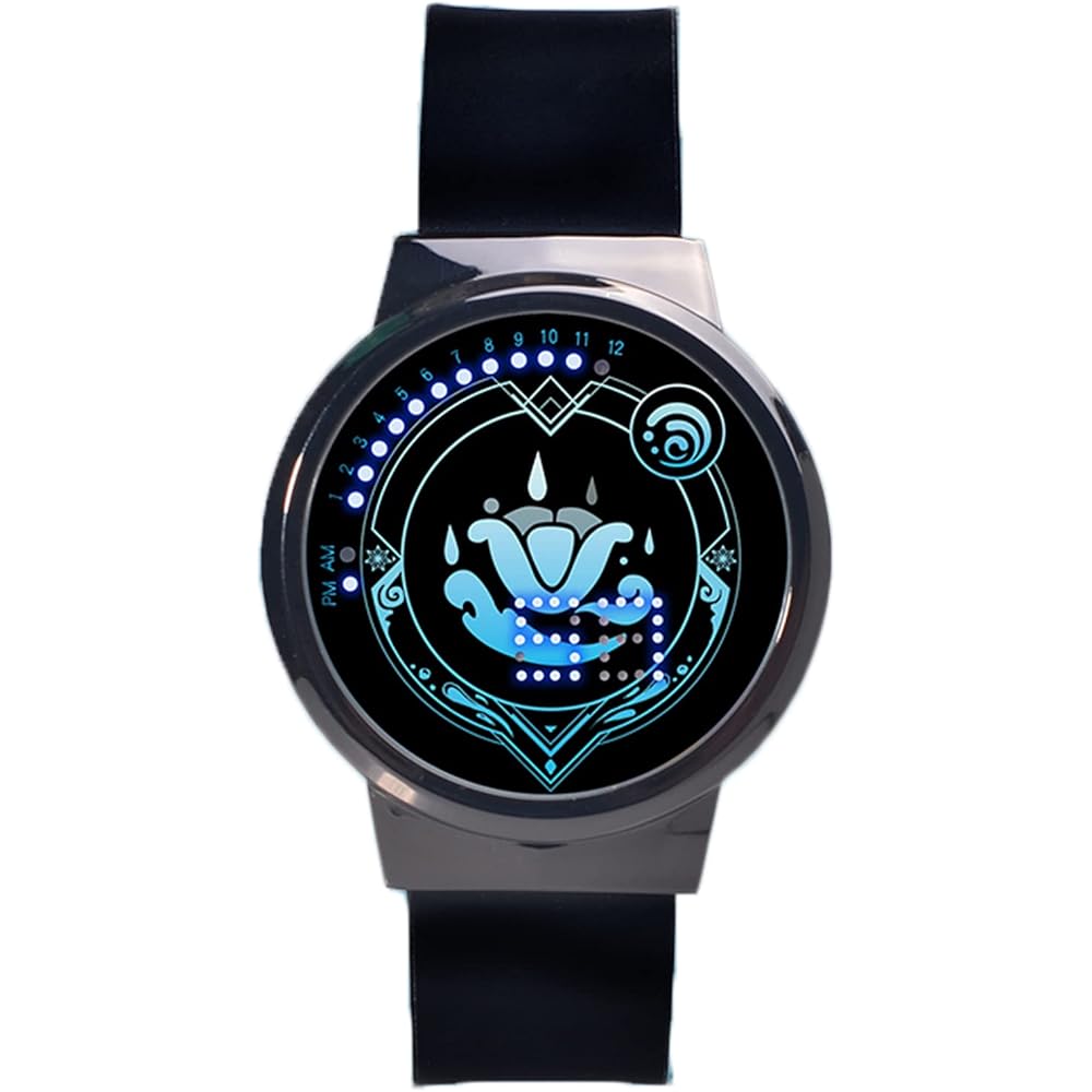 Chiasa Digital Quartz Watch Genshin Impact Characters Raiden Shogun Xiao Zhongli Cute Anime Gift for Men and Women